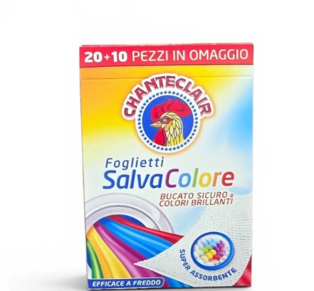 Півник Foglietti Salva Colore серветки для захисту кольору під час прання 20 + 10 шт